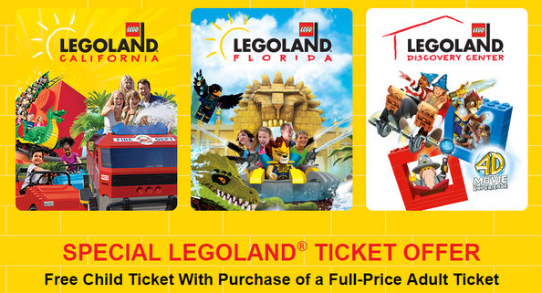 Legoland ticket hot sale specials