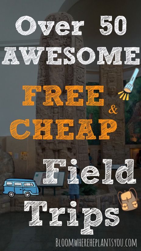 Over 50 AWESOME Fun Free & Cheap Field Trip Ideas for Homeschoolers!