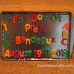 Magnetic First Day of School Sign