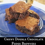 Chewy Double Chocolate Fudge Brownies