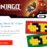 Free LEGO Event:  Ninjago Mask at Toys R Us