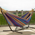 Save 41% on Vivere Double Hammock with Space-Saving Steel Stand