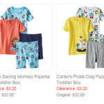 4-piece Carter’s summer pajama sets