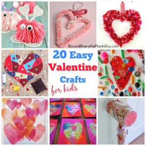 20 Easy Valentine Crafts for Kids