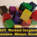 DIY Waldorf-Inspired Rainbow Mosaic Blocks