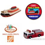 Fire Prevention Month: Kids can build a wooden fire truck and boat!